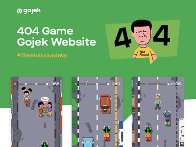 404 Game Gojek Website #2 culture design game art gojek illustration indonesia interface design kopaja metromini pastiadajalan transjakarta ui ux