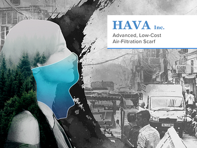 Hava Air Filter Promo image branding design typography