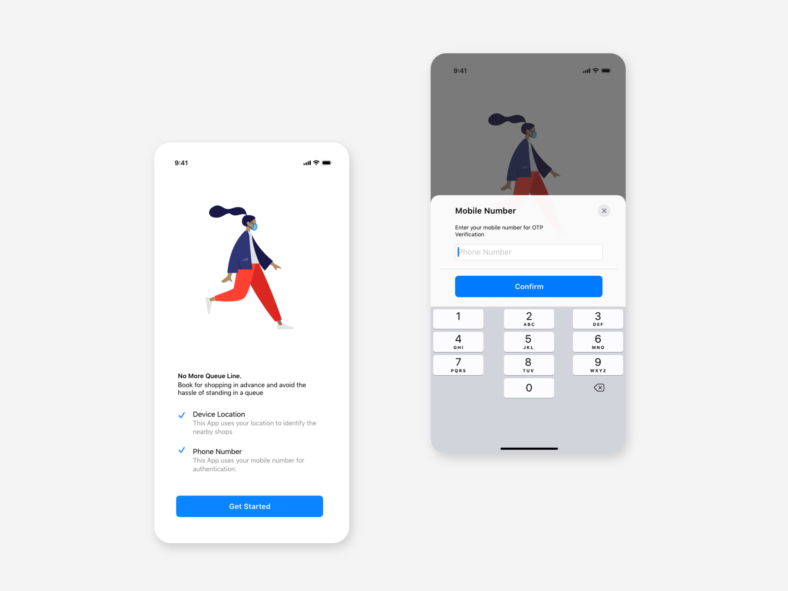 no-queue-mobile-app-phone-number-login-ui-by-hakhil-nizeem-on-dribbble