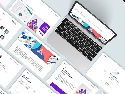 Credot Web landing page adobe xd branding design flat icon illustration minimal ui web website