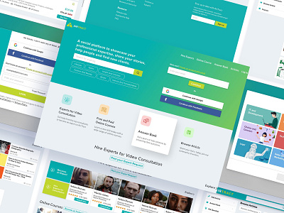 Online course and hire expert- AirTract adobe xd article page design landing page minimal sign up ui ux web website