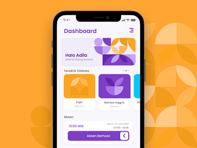 Madani Information System (E-Learning) - Mobile App adobe xd app app design dashboard design figma graphic design ui uiux user interface