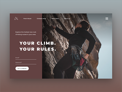 Outdoor Rock Climbing Website