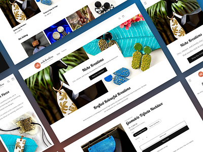 Handcrafted Jewellery Brand Online E-Commerce Store app brand branding e commerce ecommerce jewellery modern online shopping shopify ui ui design ux ux design