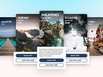 Wanderlust Travel App android app card colour colours concept design home iphone mobile modern travel typography ui user experience user interface ux vacation wanderlust