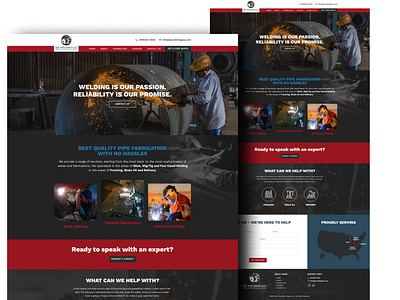 DJC Welding Company - Mockup Design design figma graphicdesign layout mockup photoshop ui web webdesign