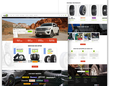 UAE Tyres - Mockup Design