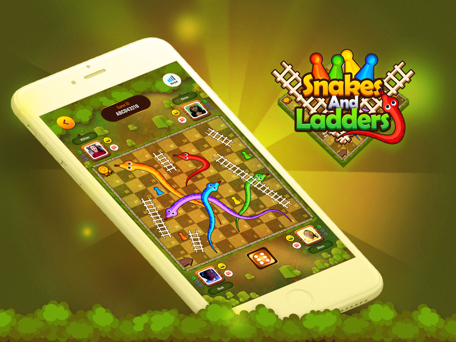 Snakes and Ladders - Game UI by GaurangDK on Dribbble