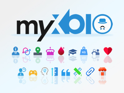 Myxbio design graphic icons logo web