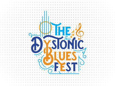 The Dystonic Blues Fest banner design blues blues music concert creative creative logo dystonic fest festival poster flyer design human rights logo logodesign logos minimalist logo music logo music poster old people vintage logo wellness