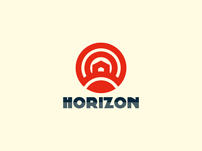 Horizon Logo Home Sun logo design