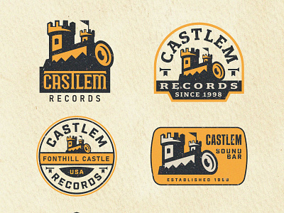 CASTLEM RECORDS LOGO SOUNDS LOGO animation branding castle logo creative creative logo design designollo graphic design identity illustration king loog kingdom logo logo logodesign logotype motion graphics music logo records logo studio logo ui