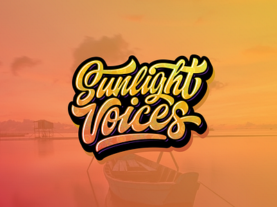Sunlight Voices Graffiti custom Typography logo