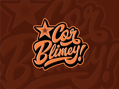 Cor Blimey! Custom Graffiti Typography Logo