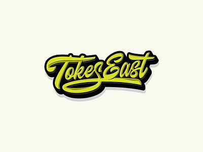 Tokes East Custom Graffiti Typography Logo