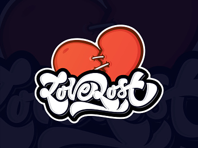 Love Lost Graffiti style logo design