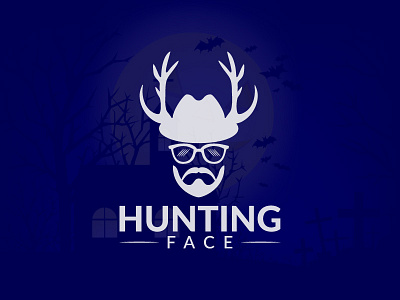 Hunting Face Logo Design business creative fiverr graphics hunting illustrator impressive logo logodesign minimalist unique vintage