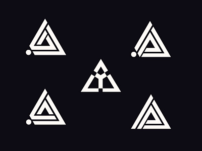 Triangle Letter Design a abstract ag ap icon la logo logodesign logodesigner logotype monogram triangle