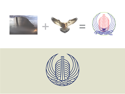 Ark Wings Logo Exploration ark arklogo badge boat branding design eagle logo eagles illustration logo logodesign logotype noah ocean ship shiplogo wings