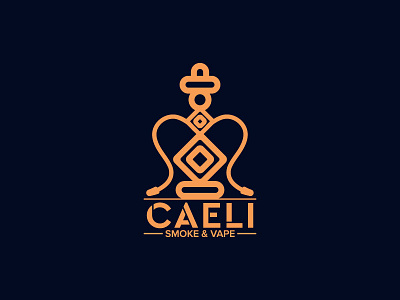 Caeli Smoke And Vape branding caeli design graphic hooka hookah letter logo logodesign logodesinger smoke vape