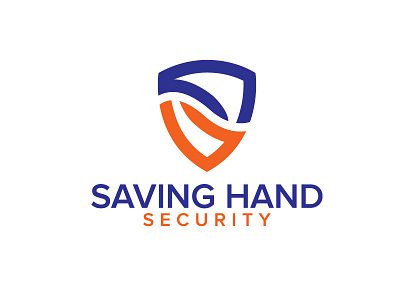 Saving Hand Security branding creative design g9 graphic hand hand logo icon logo logodesign logos logotype saving security shield shield logo technology