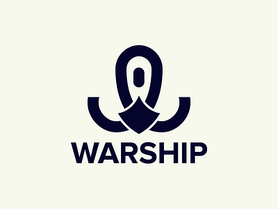 Warship anchor logo boat branding creative fly logo icon locker logo logo logodesign logotype minimal ocean pirate logo pirate ship sea w logo war logo warshio logo warship wave