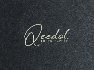 Qeedot Photography branding design handwriten handwriting logo identity logo logodesign logotype photographer photography q logo script logo signature logo typography