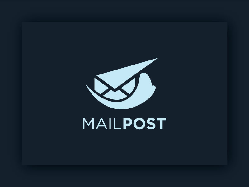 Mailpost professonal unique minimal post office post logo mail post logo telephone letter mail post mail creative identity graphic typography logotype branding design logodesign logo