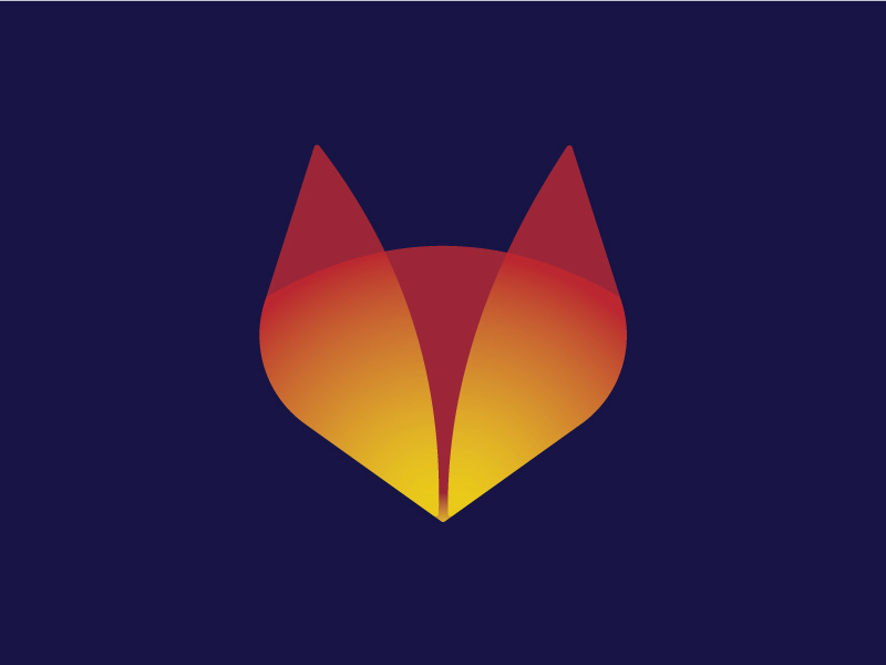 Fox Minimal business logo web logo minimal logo shape golden ration gradient fox logo wild logo animal natural logo fox app logo app icon icon branding typography creative logotype logodesign logo