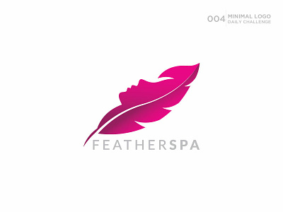 Featherspa beauty logo branding business logo corporate logo creative design ecommerce feather logo girl logo identity illustration leaf logo logo logodesign logotype natural logo painless logo spa logo typography wellness logo