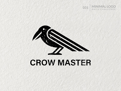 Crow Master creative crow logo crow master design graphic illustration logo logodesign m letter logo magic logo master logo ravens logo
