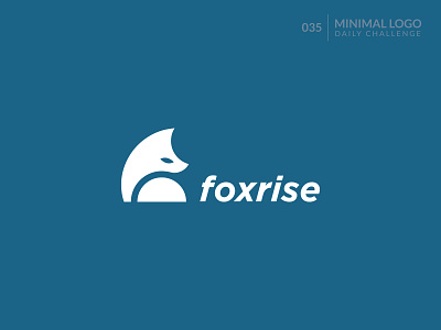 Foxrise Logo animal logo branding creative creative logo creative logo design cute logo fox logo fox rise icon identity illustration logo logodesign logotype minimalist logo minimalist logo design nature logo rise logo sunrise logo ui