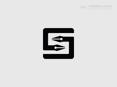 Letter S pen Logo