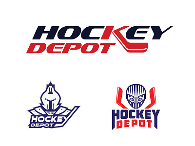 Hockey Depot animations logo bat logo branding creative creative logo depot logo design graphic hockey logo hockey tournament ice hockey identity knights logo logo logodesign logotype mascot logo minimalist logo play logo tournament logo