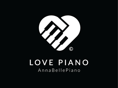 Love Piano branding business logo clean logo company logo creative creative logo hand logo identity illustration logo logo grid logodesign logotype love piano minimal design music logo piano logo polygon logo typography