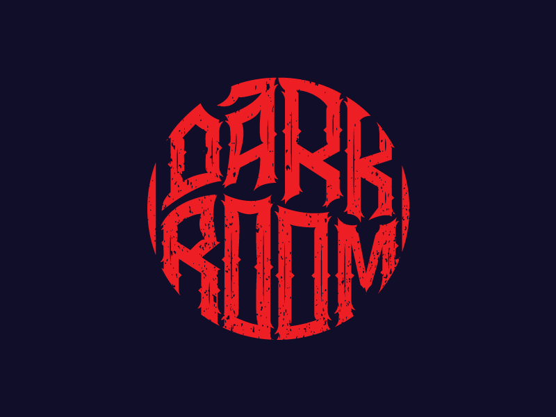 Dark Room Typography Logo By Mursalin Hossain On Dribbble