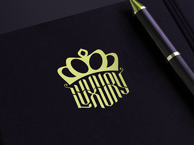 Luxury Logo Notebook branding creative logo crown logo design highend logo jewelry logo logo logodesign logotype luxury font luxury logo minimalist logo mobile modern logo queen logo text logo typography