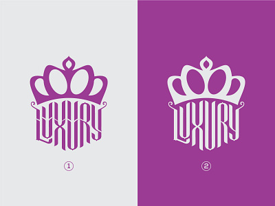 Luxury 2 style branding business logo creative logo crown logo enhacne fashion hand made logo high end high style identity illustration jewelry logo logodesign logotype luxury brand luxury logo queen style logo typography