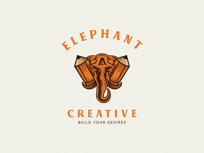 Elephant Creative Logo animal logos art design best logo best offer best shot brand brand and identity brand design branding creative design creative logo elephant logo for sell icon illustration logoground logos logotype studio logo wild animal logo