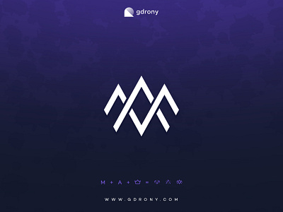 Crown Initial MA Logo Design by gdrony | Logo Designer on Dribbble