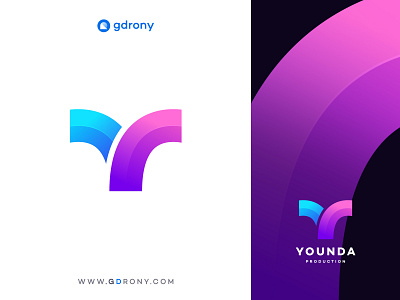 Colorful Initial Y Letter Logo Design