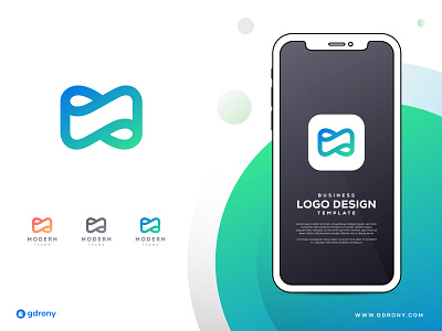 Modern M Initial Letter Logo ap app company logo graphic design icon initial letter logo m m icon m logo minimal mobile modern n shop
