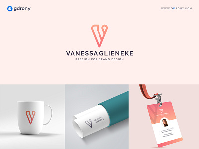 Vanessa Glieneke Personal Branding Logo Design company logo design graphic design icon design logo design illustration letter logo logo design v v letter v logo