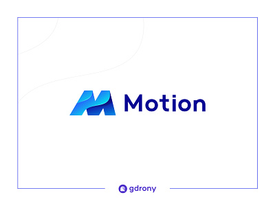 Motion Gradient Logo colorful logo company logo gradient logo m icon m logo marketing logo modern logo motion logo