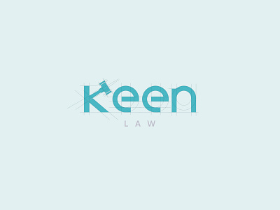 Keel Law Lettering Mark Logo