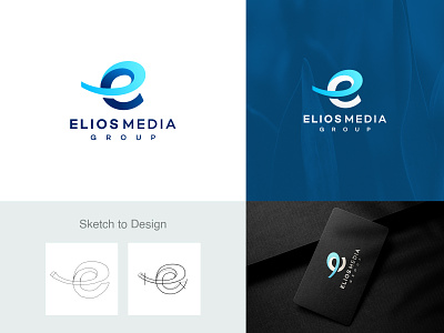 Elios Initial Letter E logo design branding colorful company logo design e e icon e logo gradient graphic design icon design logo design illustration letter letter e logo logo logo design media