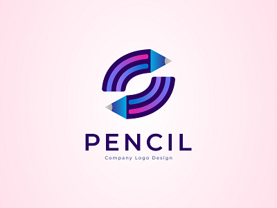 Pencil Logo Design company logo graphic design icon illustration ink logo pencil print