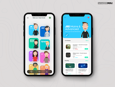 Education App Screens | UI DESIGN app app design branding flat graphicdesign interaction design minimal typography ui ux