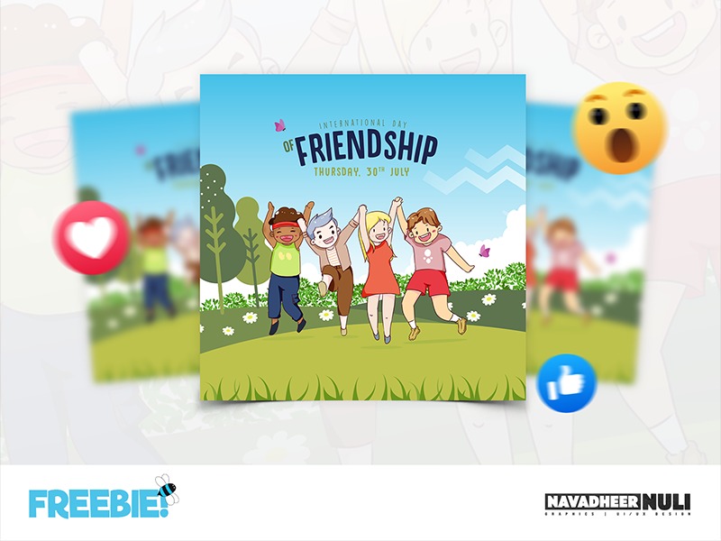 Friendship Day Poster Psd Freebie By Navadheer Nuli On Dribbble