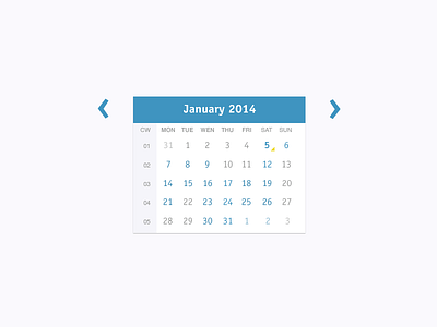 Calendar app calendar interface website